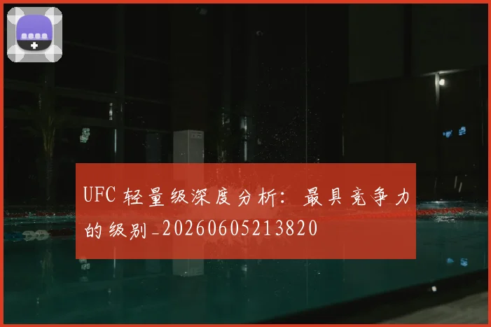 UFC 轻量级深度分析：最具竞争力的级别_20260605213820